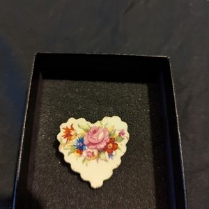 Ceramic Vintage Brooch